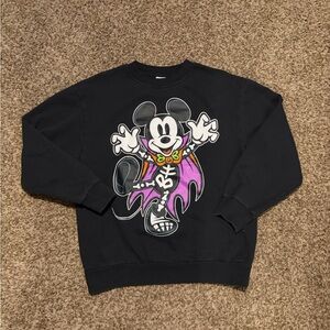 Black Mickey Halloween Crewneck Sweater